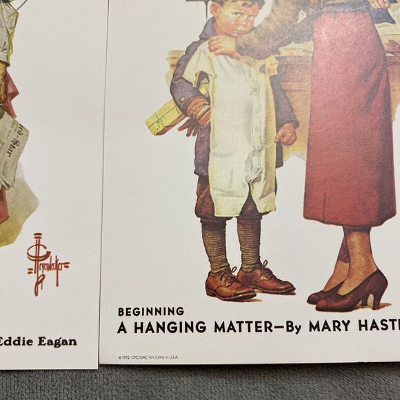 Covers From The Saturday Evening Post Fighting For Fun A Hanging Matter Lithos - Picture 15 of 15